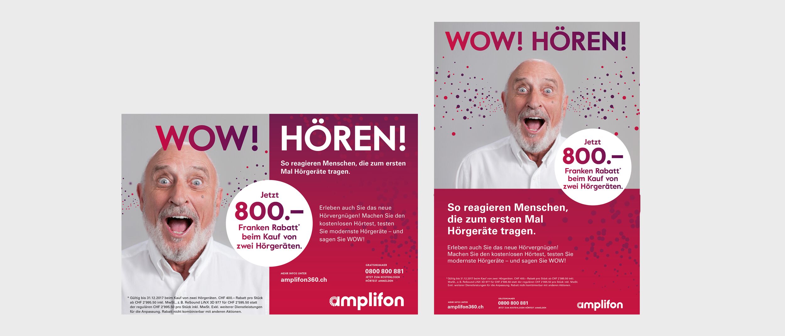 Amplifon - Keyvisual Anzeige WOW