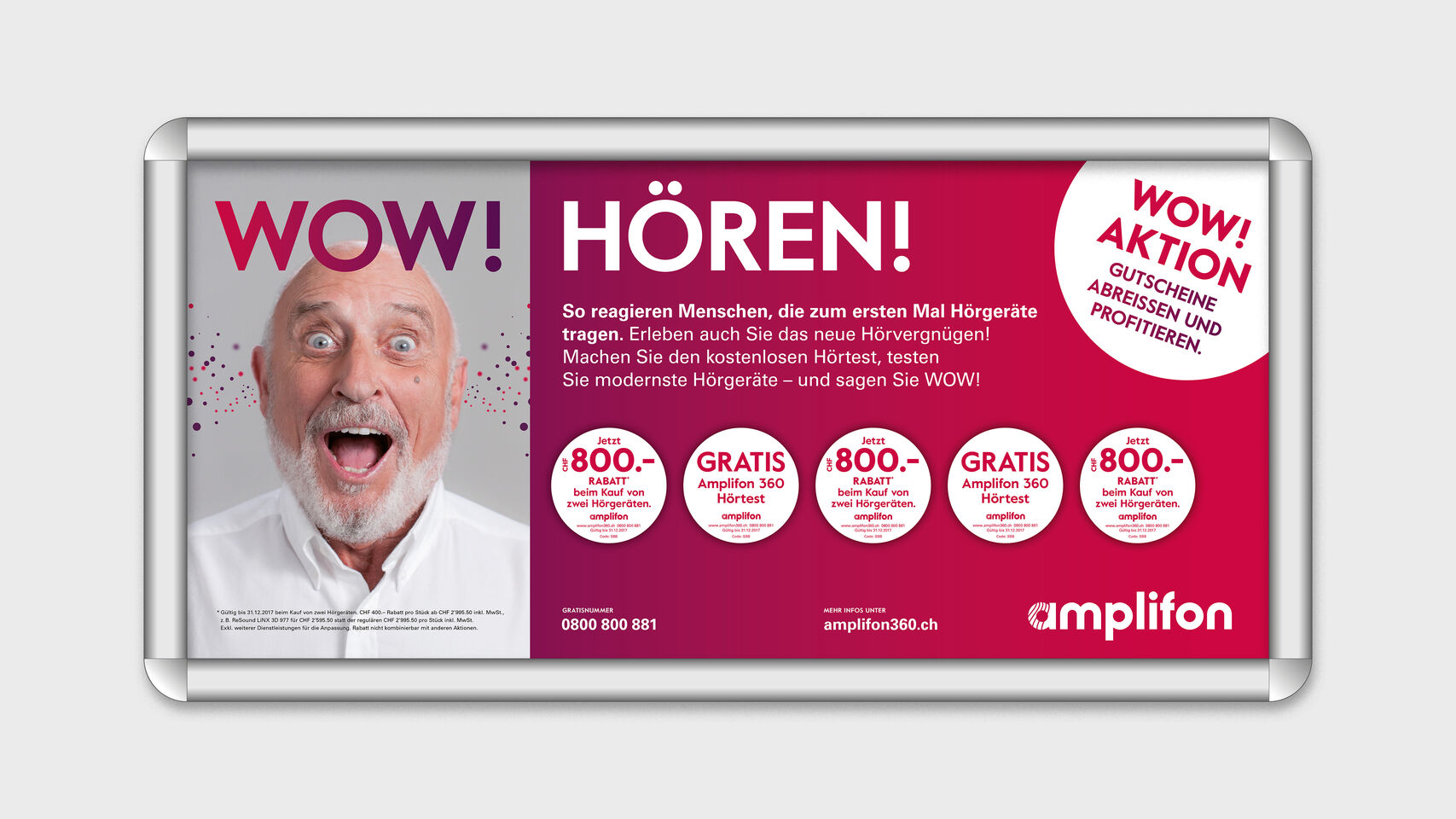 Amplifon - SBB Plakat