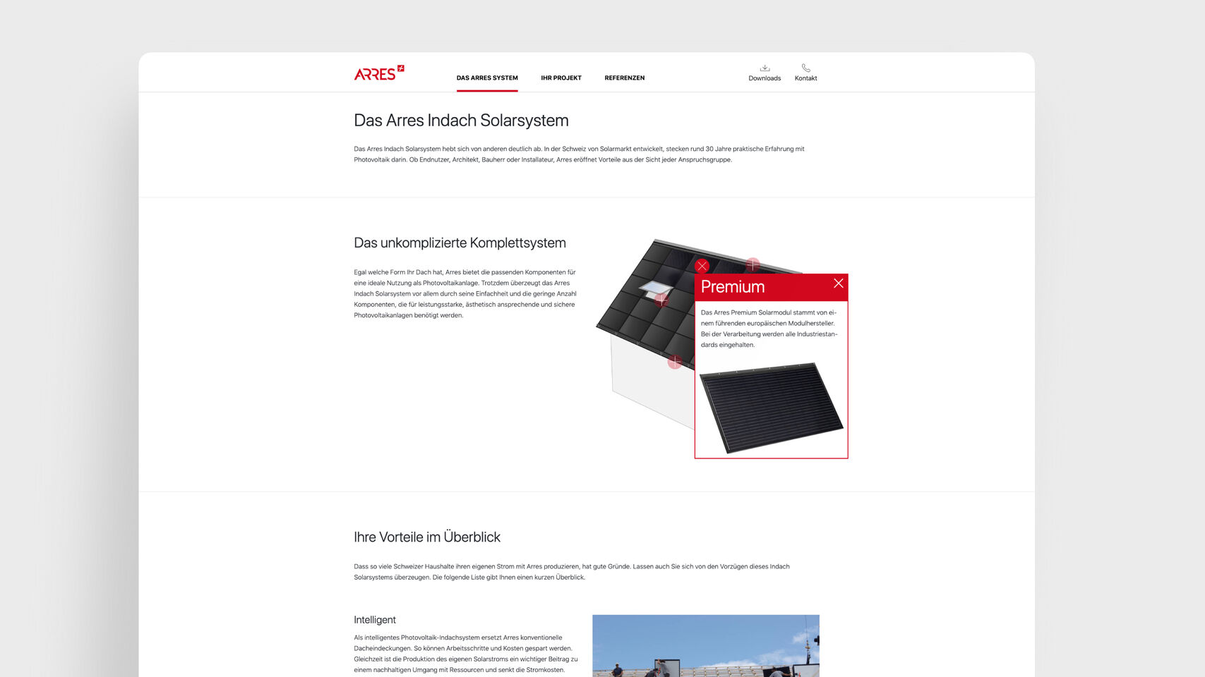 Arres - Webseite