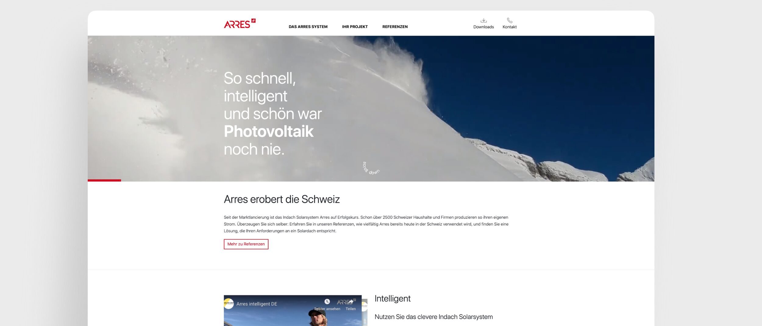 Arres - Webseite