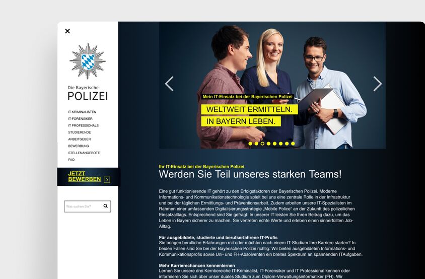 Bayrische Polizei LUK - Webseite