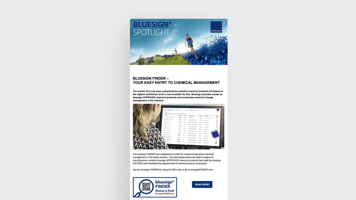 Bluesign - Newsletter