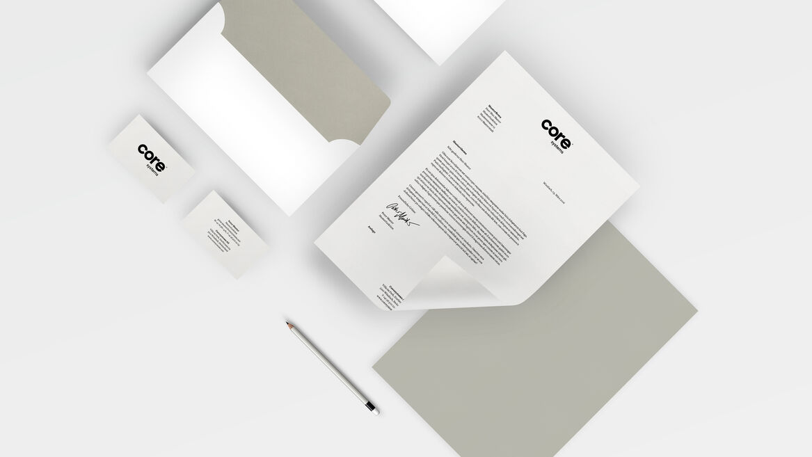 Coresystems – Branding – Briefschaften