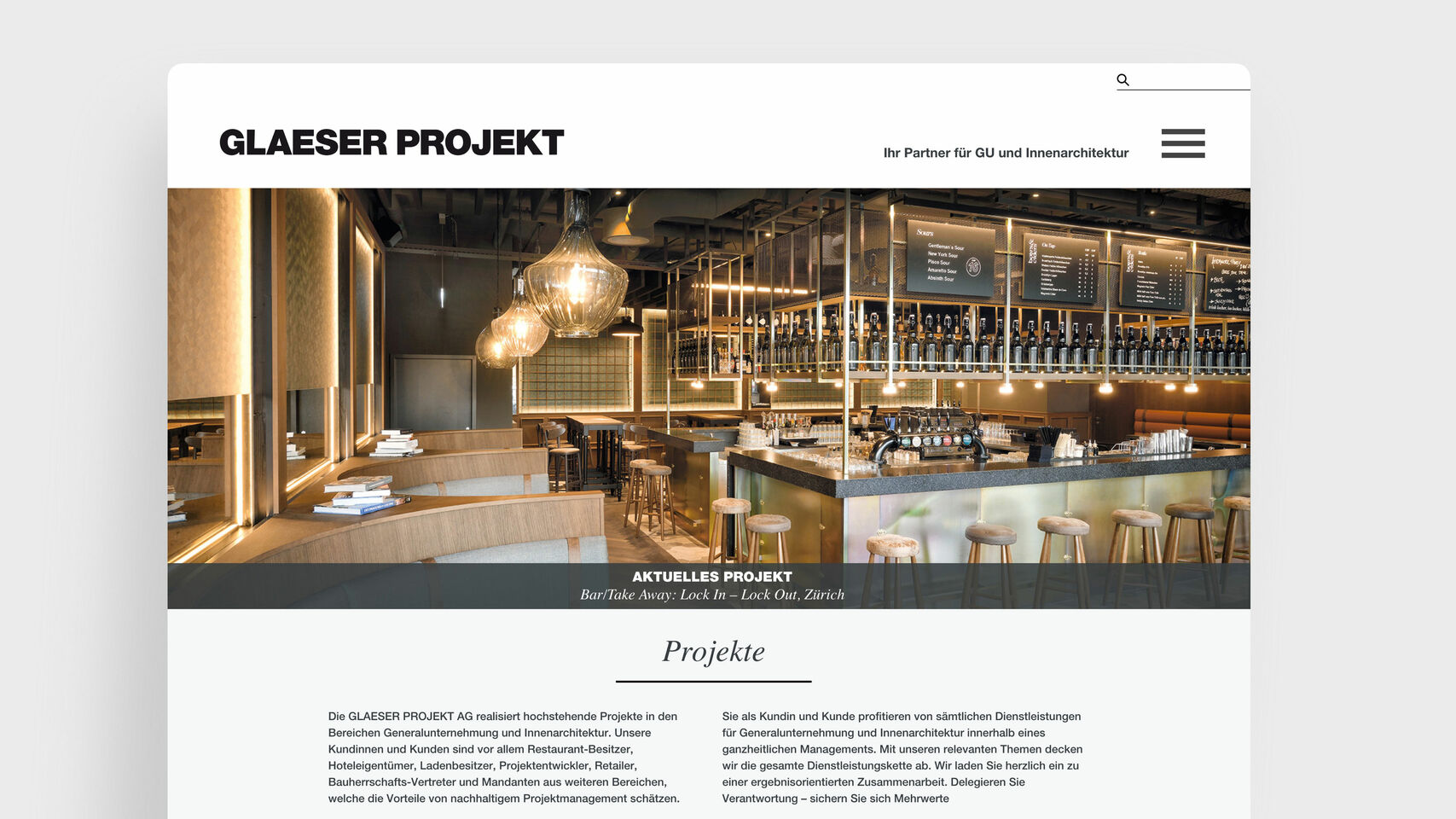 Glaeser - Webseite