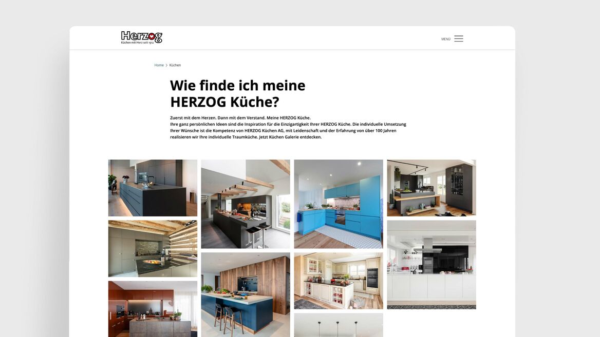 Herzog Küchen - Webseite