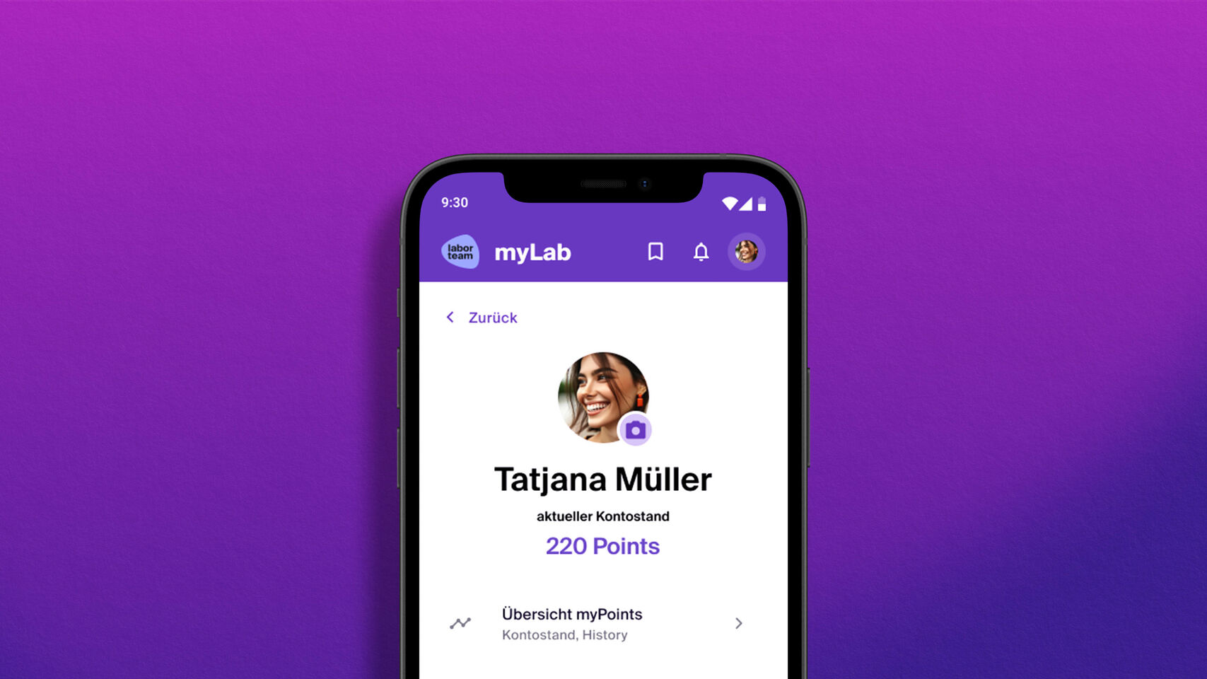 labor team – myLab-App myPoints