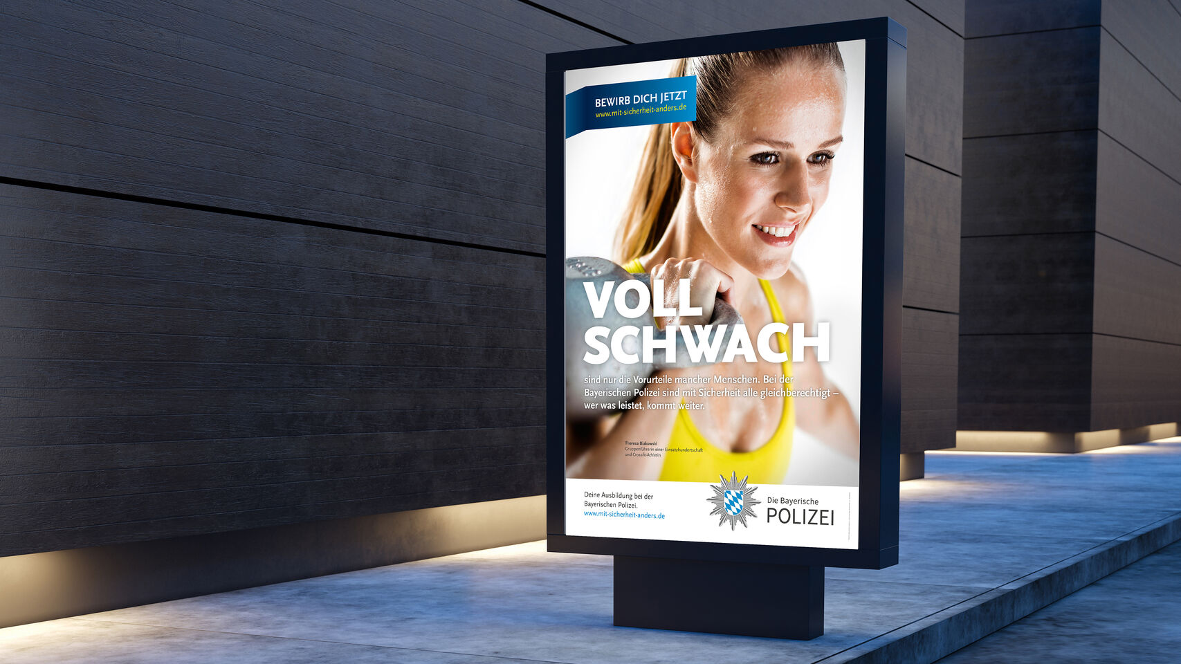 Bayrische Polizei - Plakat