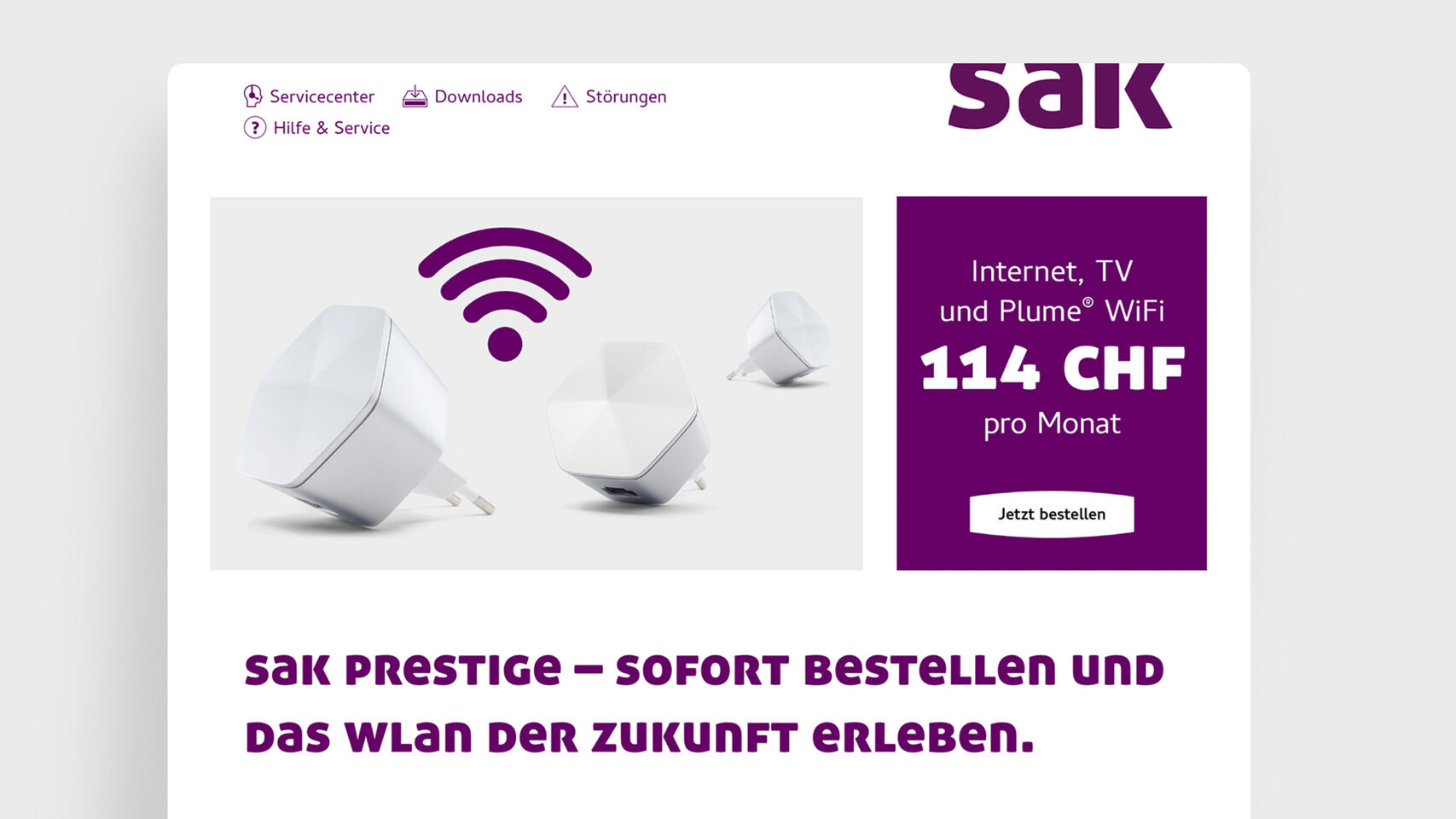 SAK - Webseite