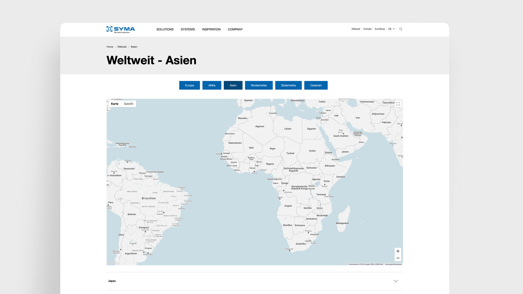 SYMA - Webseite