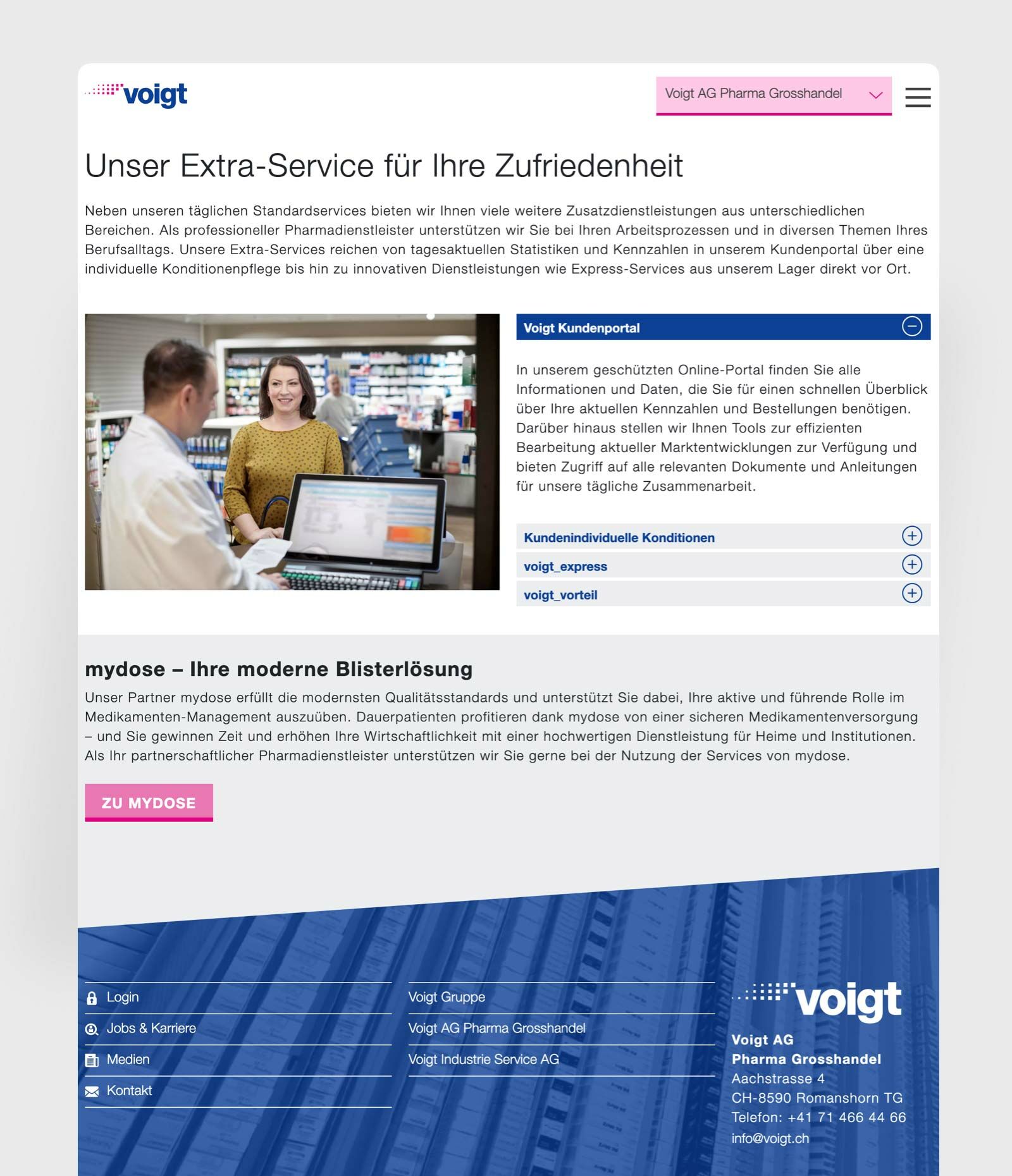 Voigt - Webseite Ipad