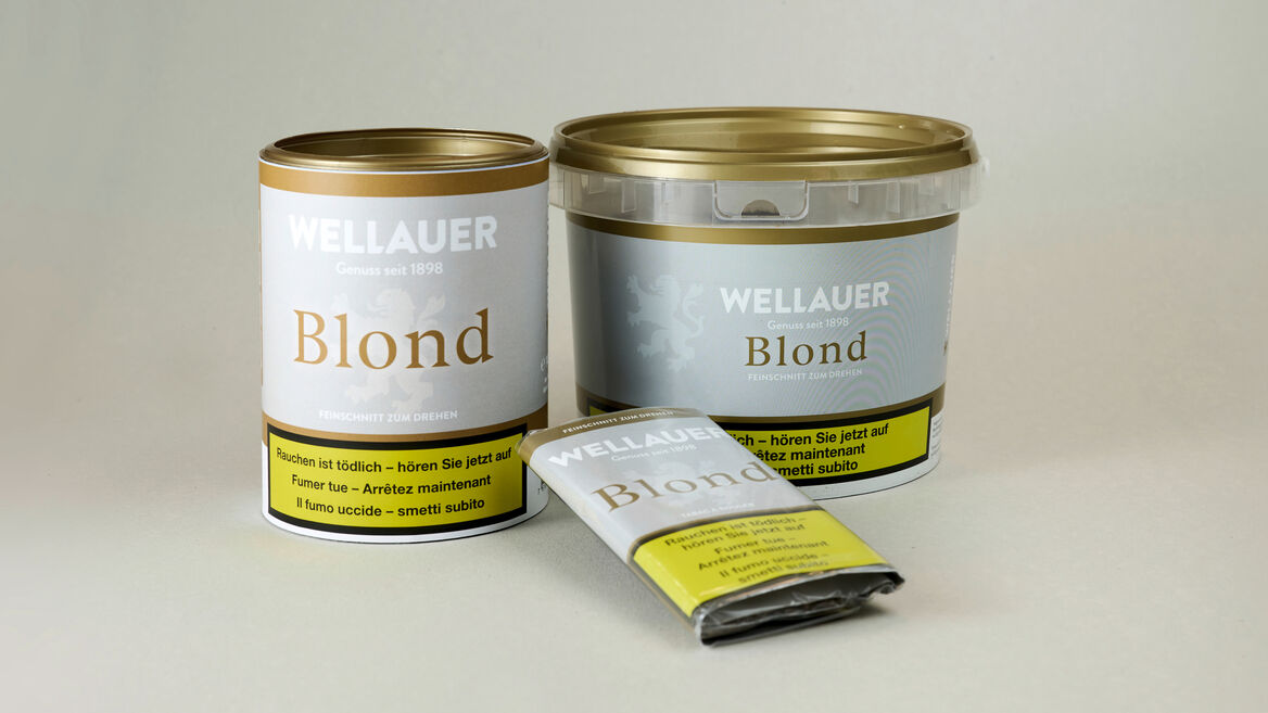 Wellauer – Produktverpackungen der Eigenmarke «Blond» in verschiedenen Grössen