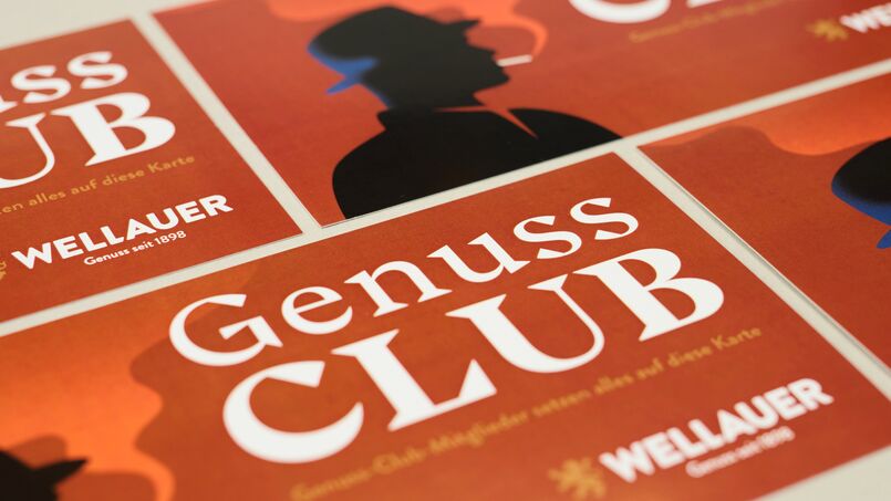 Wellauer – Ansicht der Front des Anmeldeformulars für den Genuss Club